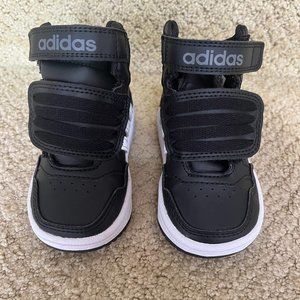 Adidas Black High Top Toddler Sneakers, 4K